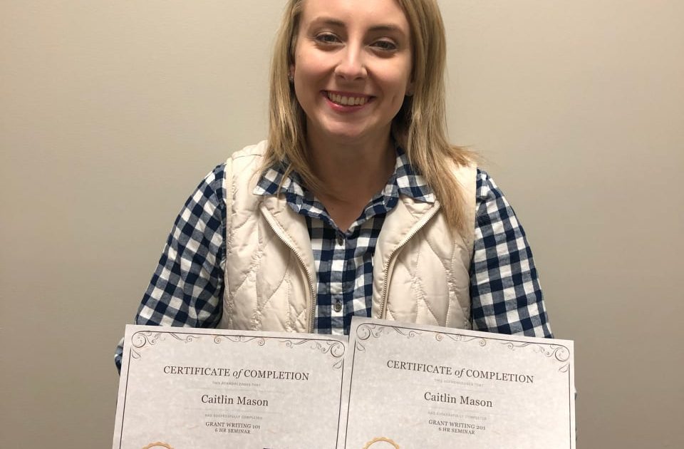 CVADD Public Administration Specialist completes Grant Writing Training