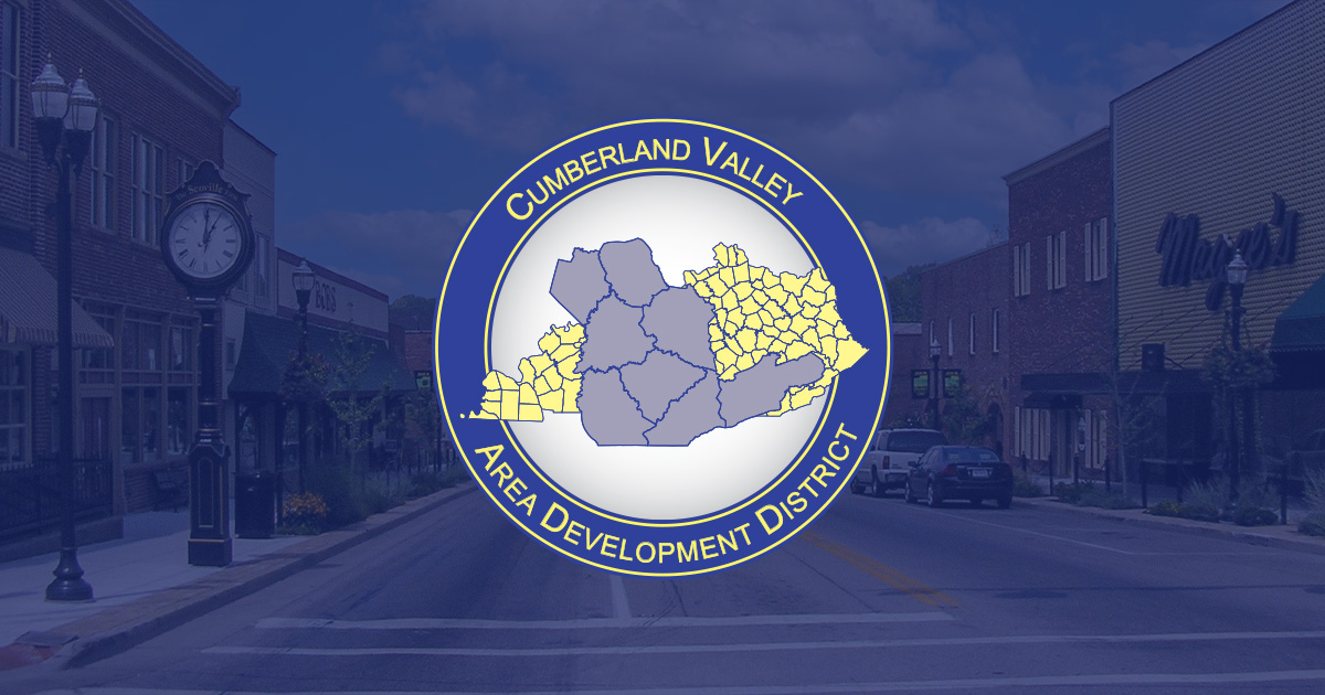 CVADD Logo over Downtown London, KY